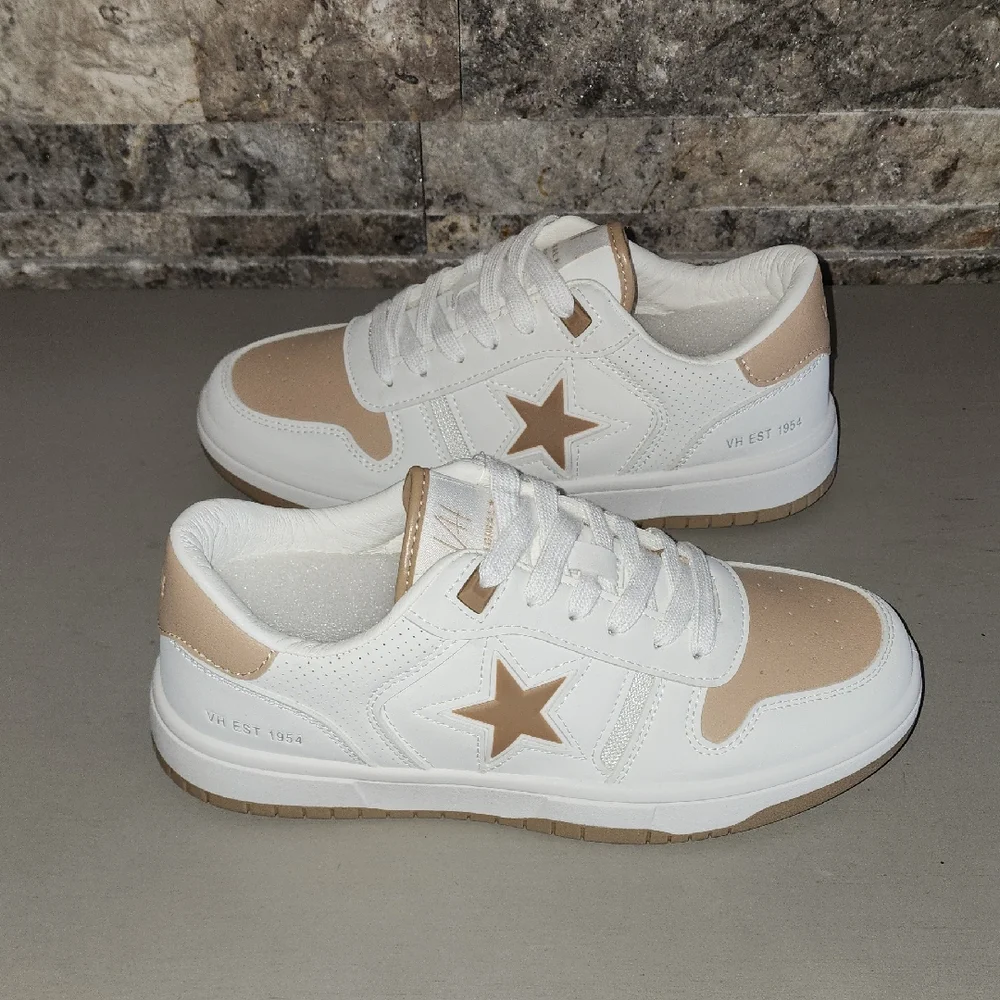 Vintage Havana Brand New White and Nude  Star Sneakers
